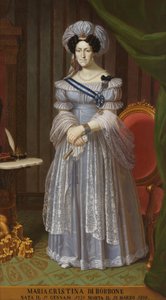 Portrait of Maria Cristina di Borbone by Unbekannt Unbekannt